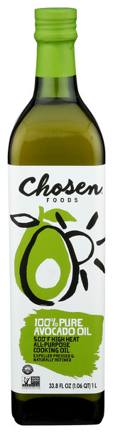 Chosen Foods Oil 100% Pure Avocado - Case of 4 - 1.000 LT