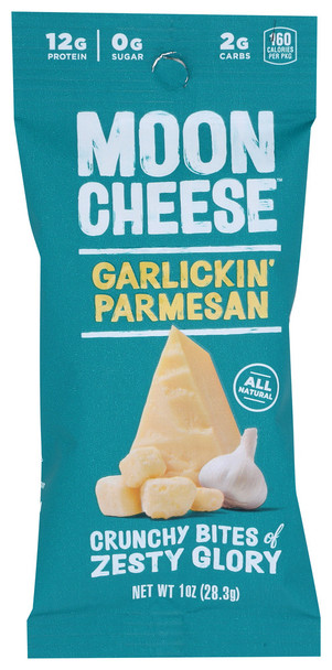 Moon Cheese Cheese Snack Grlc Parm - Case of 12 - 1.000 OZ