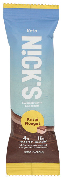 Nicks Bar Krispi Nougat 12pk - Case of 12 - 1.760 OZ