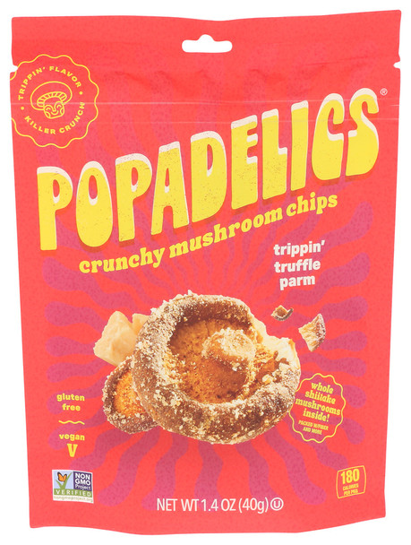 Popadelics Chips Mshrm Truffle Parm - Case of 6 - 1.400 OZ