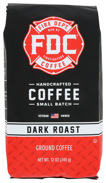 Fire Department Coffee Coffee Grnd Dark Roast - Case of 6 - 12.00 OZ