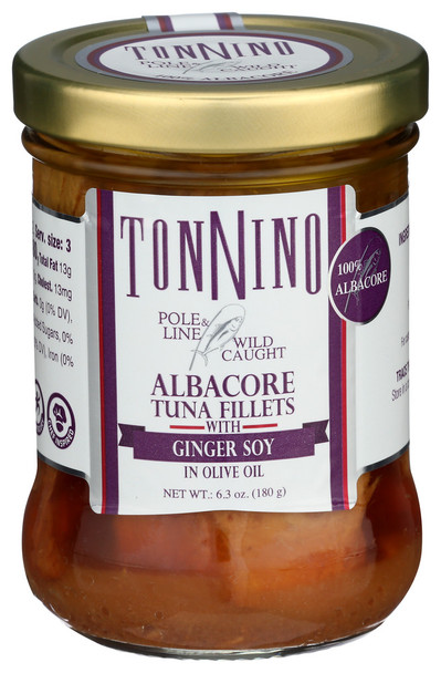 Tonnino Tuna Alb Flt Oil Gnr Soy - Case of 6 - 6.300 OZ