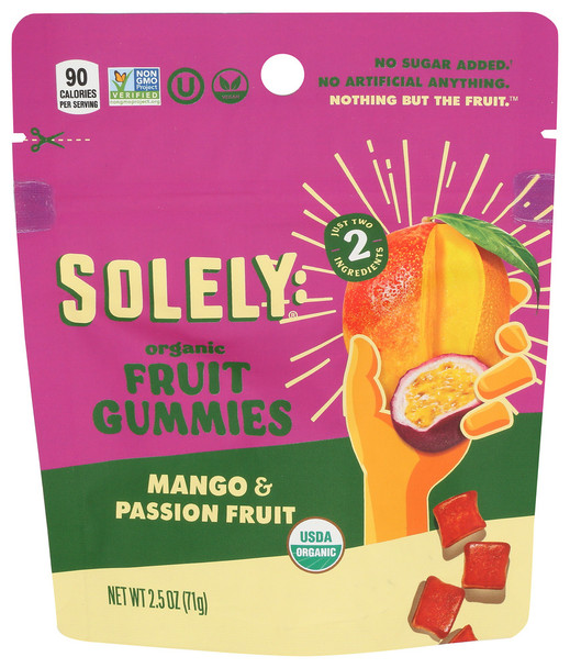 Solely Fruit Gummie Mngo Psnfrt - Case of 12 - 2.500 OZ