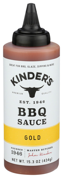Kinders Sauce Bbq Gold Sqz - Case of 6 - 15.30 OZ