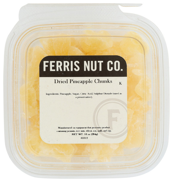 Ferris Eb Pineapple Chunks Dried - Case of 12 - 10.00 OZ