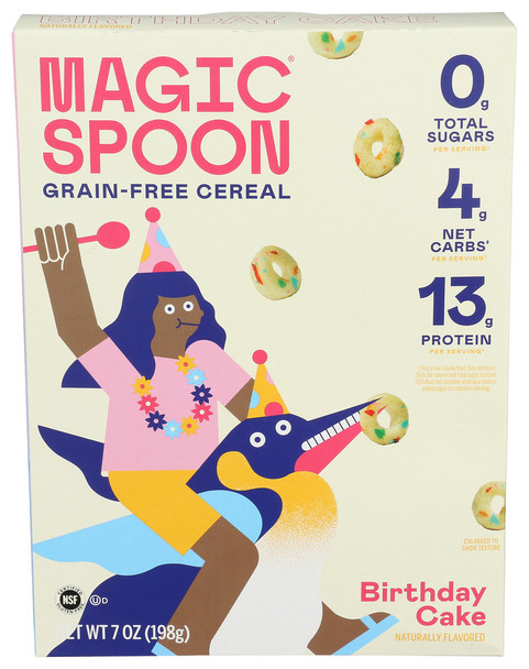 Magic Spoon Cereal Birthday Cake - Case of 8 - 7.000 OZ