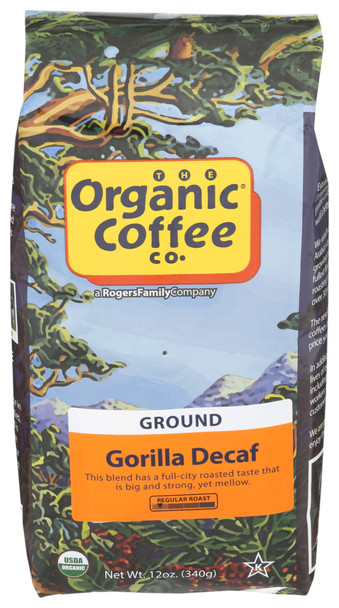 Organic Coffee Co Coffee Grnd Ft Decaf Goril - 12.00 OZ