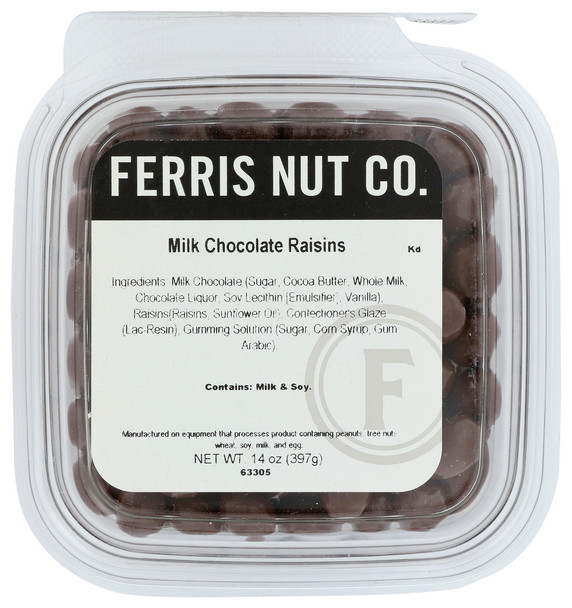 Ferris Eb Raisins Milk Chocolate - Case of 12 - 14.00 OZ