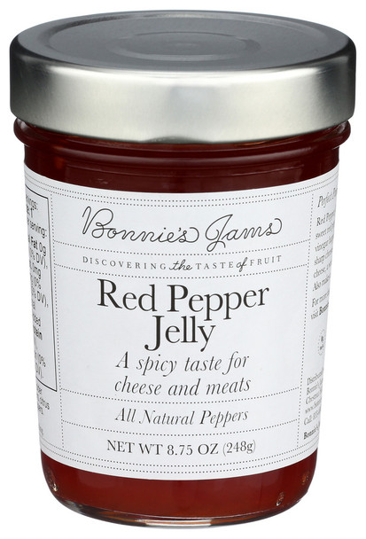 Bonnies Jams Jam Red Pepper Jelly - Case of 6 - 8.750 OZ