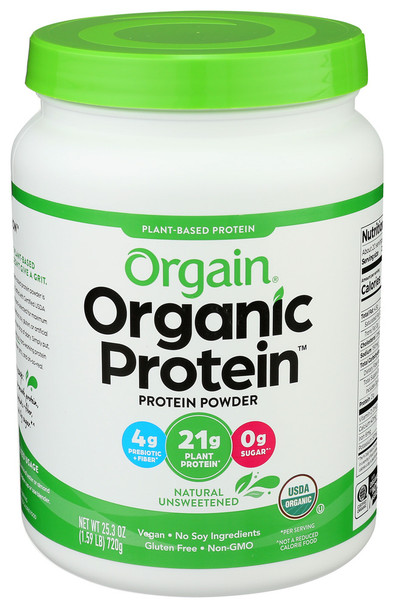 Orgain Vegn Proten Pwdr Pln Org - 25.30 OZ