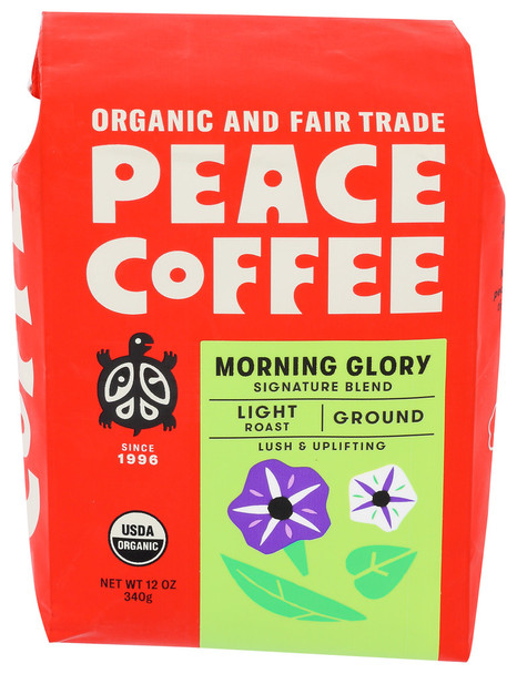 Peace Coffee Coffee Grnd Morning Glory - Case of 6 - 12.00 OZ
