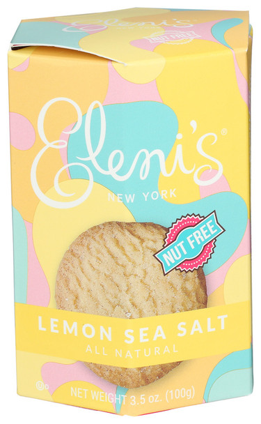 Elenis Cookies Cookie Lemn Sea Salt Box - Case of 6 - 3.500 OZ