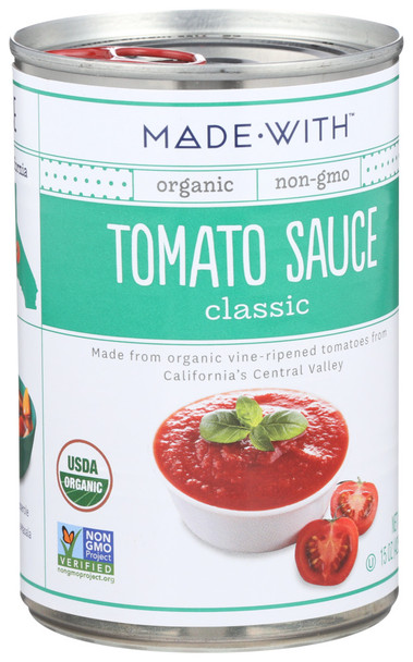 Made With Sauce Tomato Org - Case of 12 - 15.00 OZ
