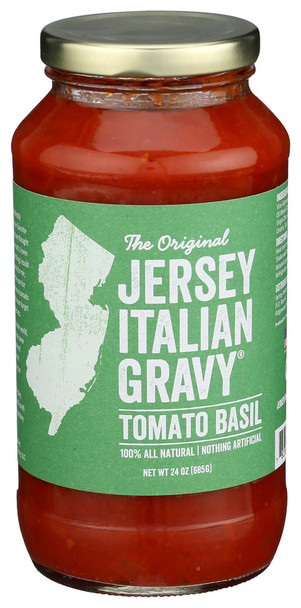 Jersey Italian Gravy Sauce Pasta Tomato Basil - Case of 12 - 24.00 OZ