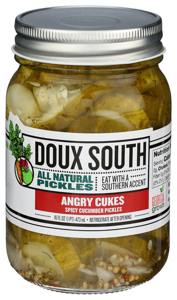 Doux South Pickle Cukes Angry - Case of 6 - 16.00 OZ
