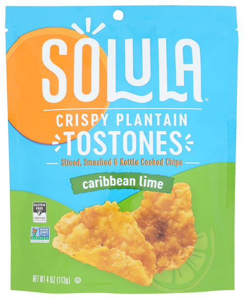 Solula Tostones Carribbean Lime - Case of 12 - 4.000 OZ