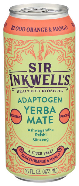 Sir Inkwells Yerba Mate Bld Orng Mngo - Case of 12 - 16.00 FO