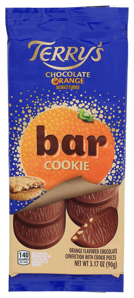 Terrys Bar Mlk Choc Cookie Org - Case of 10 - 3.170 OZ