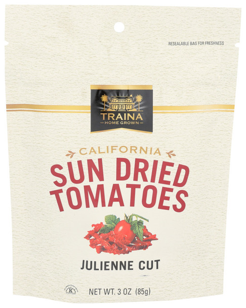 Traina Tomato Sn Drd Julienne - Case of 12 - 3.000 OZ