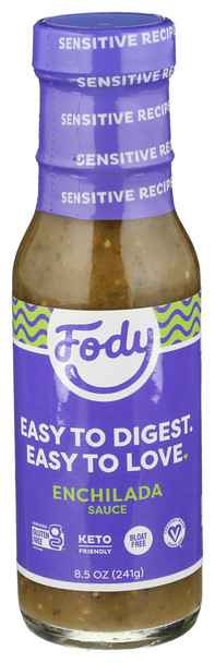 Fody Food Co Sauce Green Enchilada - Case of 6 - 8.500 OZ