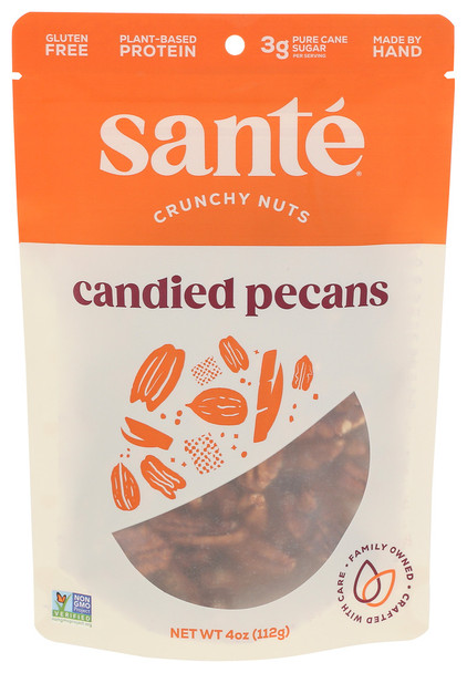 Sante Nuts Pcans Cndied - Case of 6 - 4.000 OZ