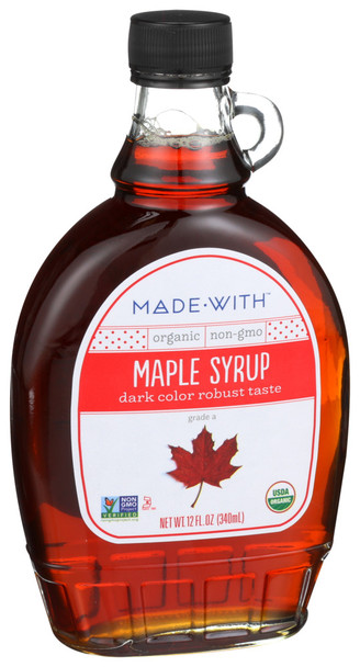 Made With Syrup Maple Grd A Dark Org - Case of 12 - 12.00 FO
