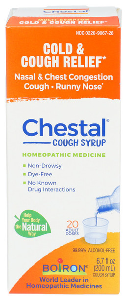 Boiron Chestal Adult Cold & Coug - Case of 6 - 6.700 OZ
