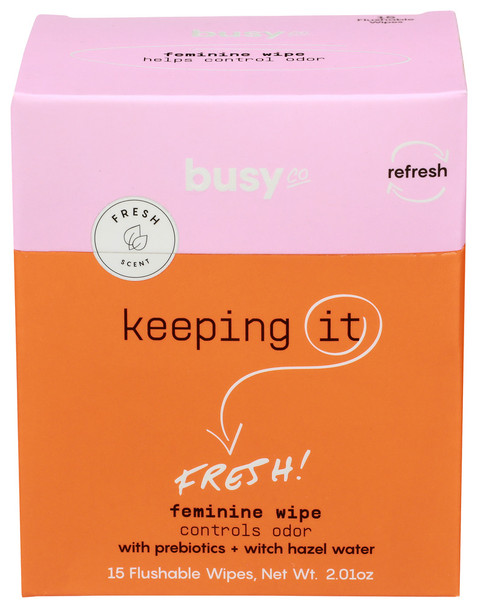 Busy Co Wipes Feminine - 15.00 PC