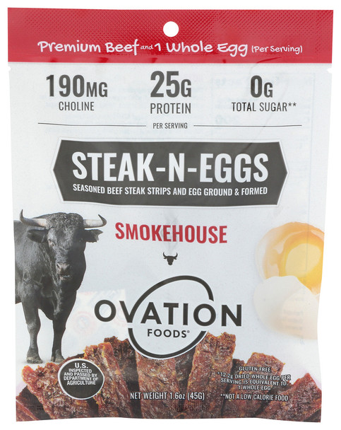 Ovation Foods Snacks Meat Smokehouse - Case of 10 - 1.600 OZ