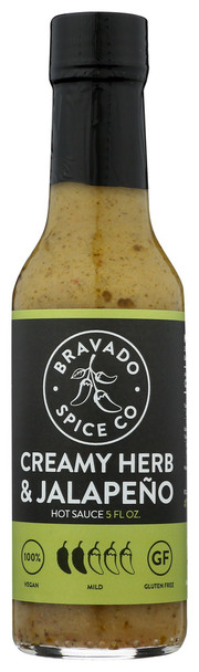 Bravado Spice Sauce Hot Herb Jalapeno - Case of 6 - 5.000 FO