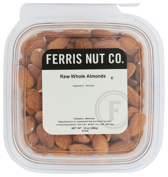 Ferris Eb Almonds Raw Whole - Case of 12 - 10.00 OZ