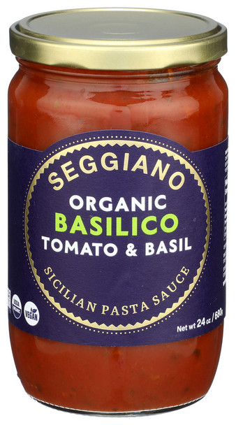 Seggiano Pasta Sauce Tomt Basl Org - Case of 6 - 24.00 OZ