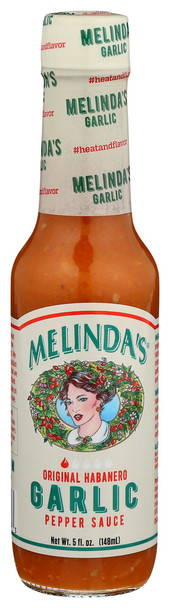 Melindas Sauce Hot Garlic - Case of 12 - 5.000 OZ