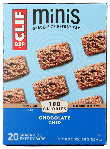 Clif Bar Mini Chc Chp Org - Case of 4 - 19.80 OZ
