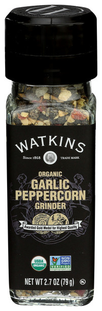 Watkins Peppercorn Garlic Org - Case of 3 - 2.700 OZ