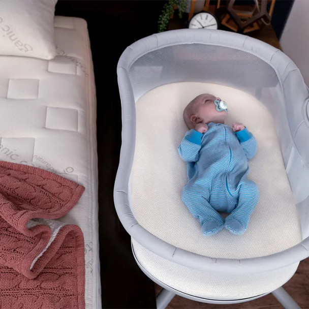 Naturepedic Bassinet Pad with Breathable Cover for Halo