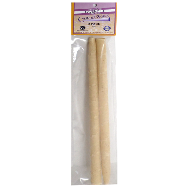 Cylinder Works Paraffin Ear Candles – Professional Spa Quality for Wellness Practitioners 2 pack / Lavender