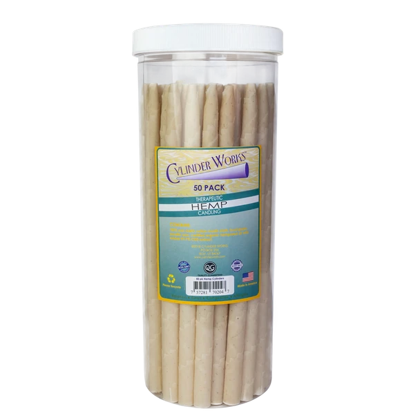 Cylinder Works Hemp Paraffin Ear Candles 50 pack