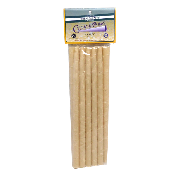 Cylinder Works Paraffin Ear Candles – Professional Spa Quality for Wellness Practitioners 12 pack / Unscented