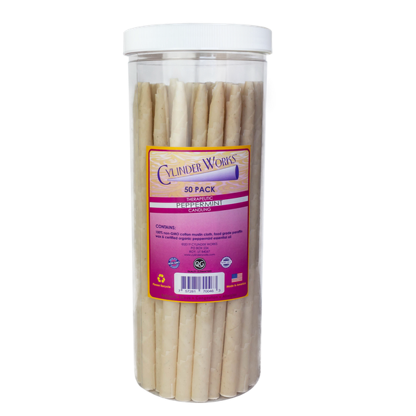 Cylinder Works Peppermint Ear Candles 50 pack