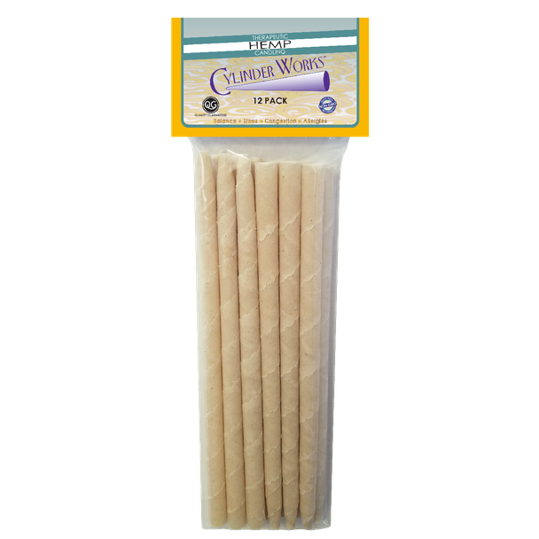Cylinder Works Hemp Paraffin Ear Candles 12 pack