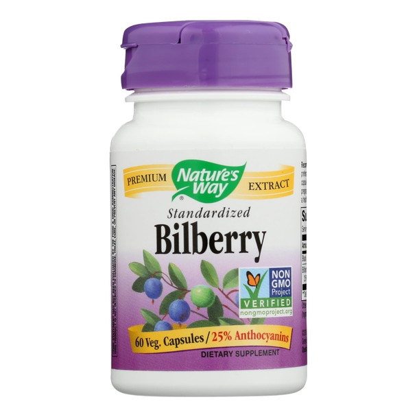 Nature's Way - Standardized Bilberry - 60 Capsules
