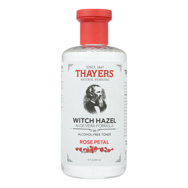 Thayers Witch Hazel With Aloe Vera Rose Petal - 12 Fl Oz