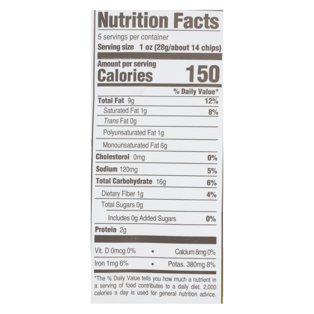 Boulder Canyon Natural Foods Avocado Oil Canyon Cut Potato Chips Sea