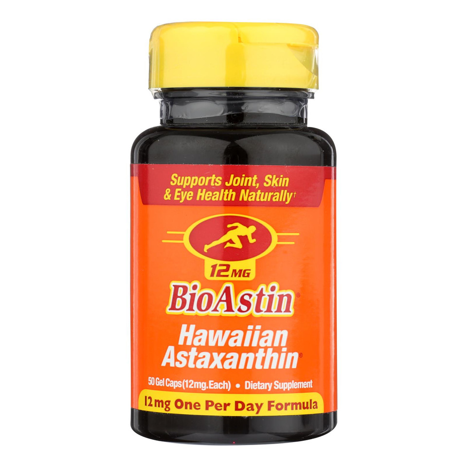 Nutrex Hawaii Bioastin Hawaiin Astaxanthin 12 Mg 50 Gel Caps 