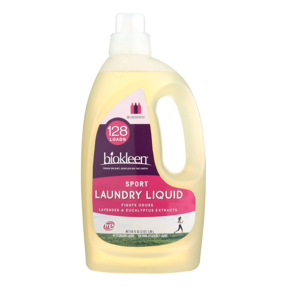 Biokleen Laundry Liquid Free And Clear 64 Oz