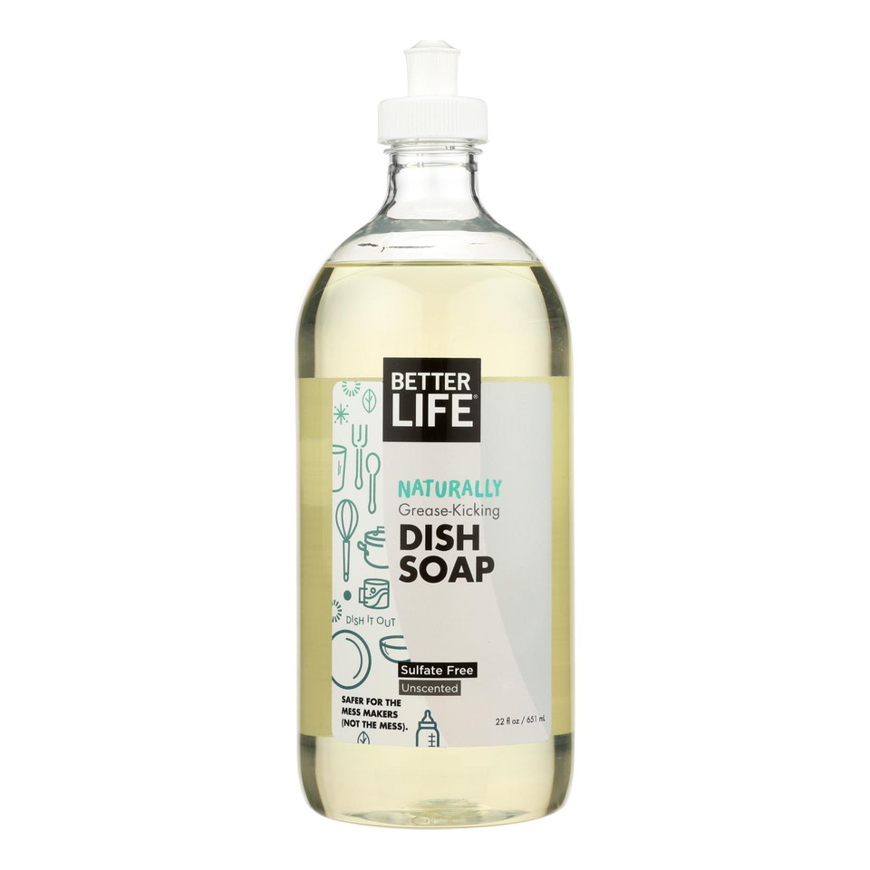 Better Life Dishwashing Soap Unscented 22 Fl Oz