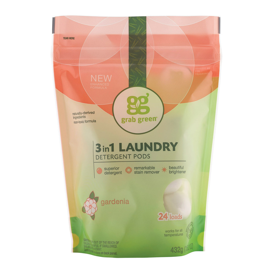 Grab Green Laundry Detergent Fragrance Free Case Of 6 24 Count
