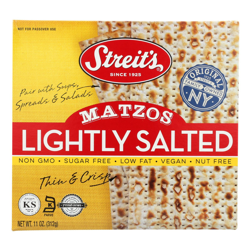 Manischewitz Matzos Crackers Unsalted Case Of 12 10 Oz.