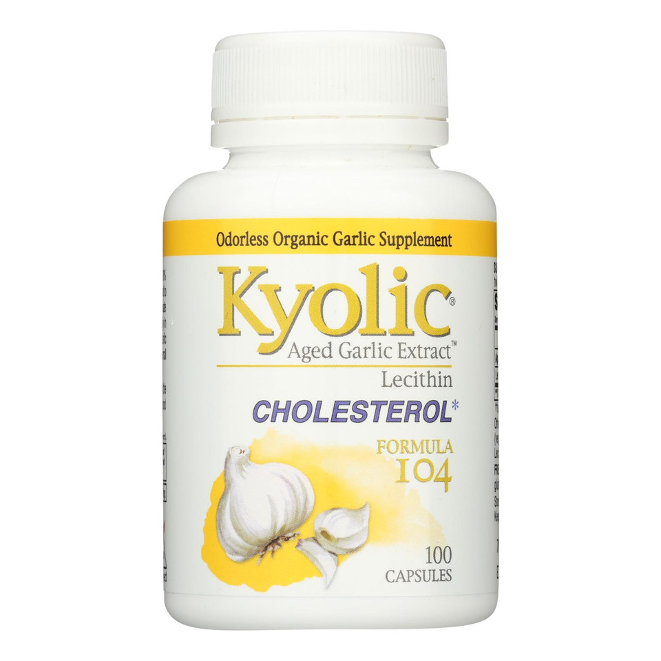Kyolic Aged Garlic Extract Cholesterol Formula 104 100 Capsules